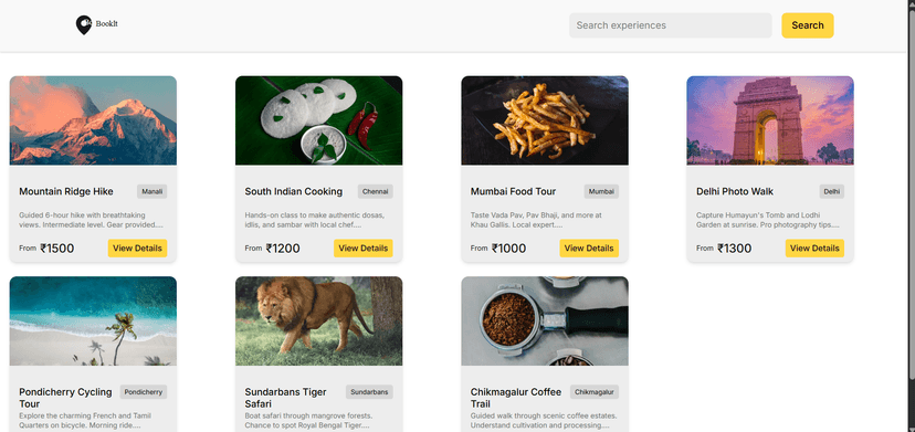 Booklt: Experience & Slots