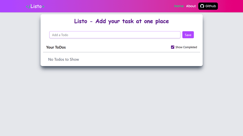 Listo - Todo App